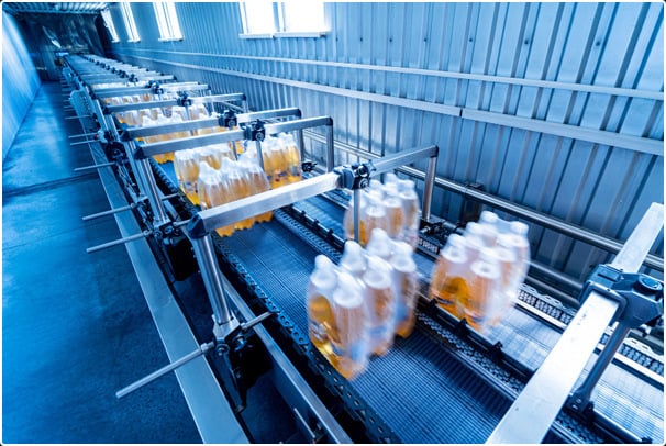 Efficient production of beverage bottles, optimised by an ERP system